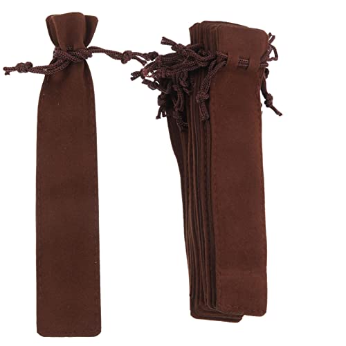 jojofuny 15 Stück Fleece Stiftetaschen Reise Stiftetaschen Stiftetaschen Mit Kordelzug Bleistifthalter Tasche Samt Kordelzug Stiftetasche Für Stifte Bleistifthülle von jojofuny