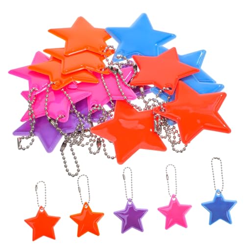 jojofuny 15 Stück Reflex Iger Anhänger Reflektierende Anhänger Für Rucksack Reflektierender Schlüsselanhänger Schule Sicherheitsreflektierende Anhänger Charme Reflektor Für Rucksack Pvc von jojofuny