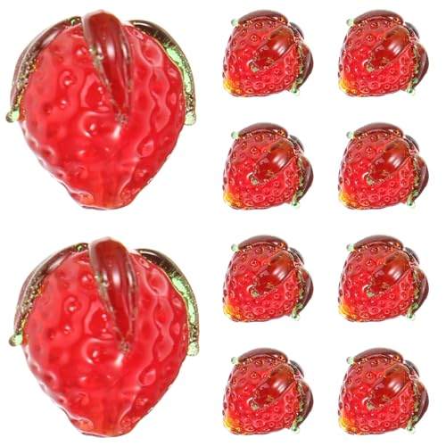 jojofuny 16 Stück Erdbeer Schmuckanhänger Diy Charms jojofuny 16 Stück Erdbeer Schmuckanhänger Diy Charms von jojofuny