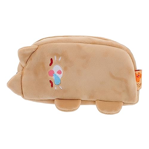 jojofuny Plüsch-federmäppchen Katze Form Schreibwarenmäppchen Mit Reißverschluss Geeignet Für Spitzer Notizblöcke Radiergummis Tier-federmäppchen Als Für Junge Mädchen Und von jojofuny