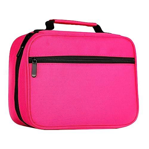 jojofuny 1Stück Kunstmarker Tragekoffer mit Fächern Praktische Aufbewahrungstasche für Marker Bleistifte und Malwerkzeuge Robustes Oxford für Künstler und Kunststudenten von jojofuny