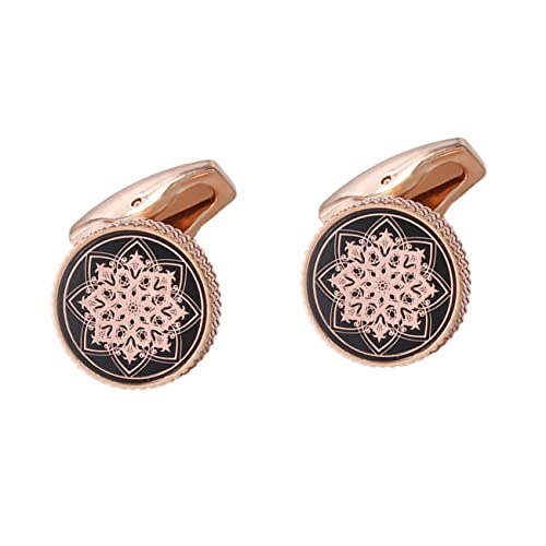 jojofuny 2 Paare Elegante Manschettenknöpfe Herren Roségold Modische Sleeve Buttons für Hemd Anzug und Businesskleidung Stilvolle Kleidung Accessoires Vielseitig für Hemd und Mantel von jojofuny