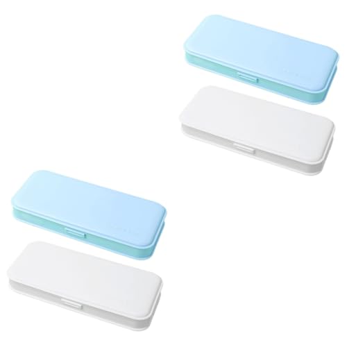 jojofuny 2 Sätze Schreibwaren-Box Pädiprotect Schutzzelt Geschengutsein Gewürz Aufbewahrung Schenken Stifte Bleistift Aufbewahrungstasche Kleiner Bleistiftkoffer Etui Pp 2 Stück * 2 von jojofuny