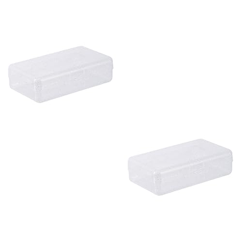 jojofuny 2 Stck. Transparente Große Kunststoff Federmappe Multifunktional und Leicht Geräumig für Stifte Bleistifte Radiergummi und Kleine Schulutensilien für Schüler und Lehrer Praktischer von jojofuny