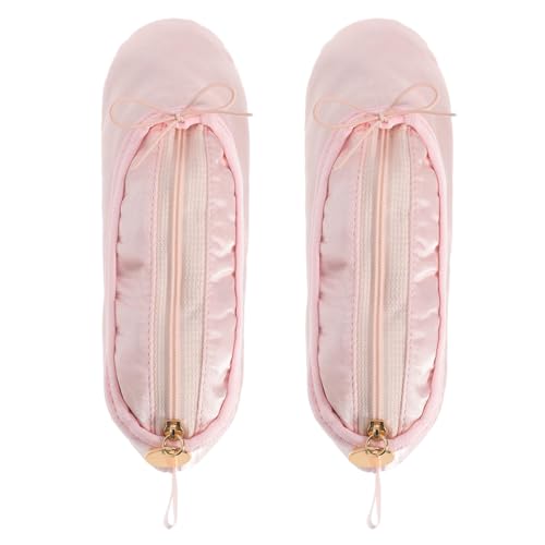 jojofuny 2 Stück Ballettschuh Bleistifttasche Make Up Organizer Tasche Kleine Kosmetiktasche Für Frauen Mädchen Tänzerinnen Ballett Enthusiasten von jojofuny