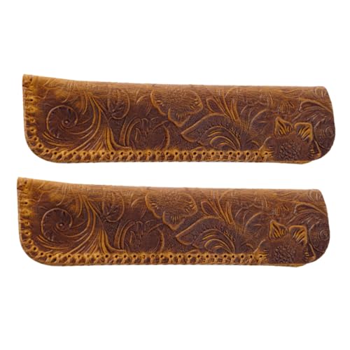 jojofuny 2 Stück Einzelstiftetui Füllfederhalter Hülle Für Stifte Kleines Federmäppchen Aus Leder Vintage Stifte Organizer Aus Leder Füllfederhalter Tasche Füllfederhalter Abdeckung von jojofuny