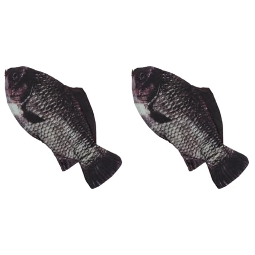 jojofuny 2 Stück Fischförmiger Bleistiftbeutel Federmäppchen für Stifte und Kosmetik Tragbare Aufbewahrungstasche für Schule und Alltag Lustiges Design für Jugendliche von jojofuny