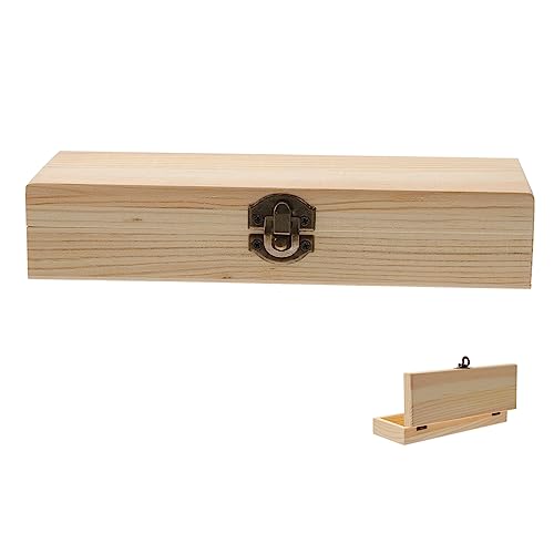 jojofuny 2 Stück Holzstiftebox Groß mit Deckel Langlebiger Federmäppchen Organizer für Schüler Lehrer und Büro Multifunktionale Aufbewahrungsbox für Schule Büro und Zuhause Robust und von jojofuny