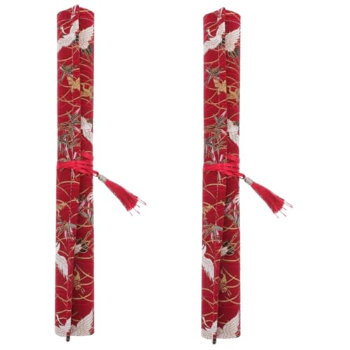 jojofuny 2 Stück Rollen Aufbewahrungstasche Aus Baumwolle Allzweck Halter Tasche Organizer Häkelnadel Organizer Stricktasche Damen Häkeltasche Werkzeug Organizer Tragbare Nadel von jojofuny