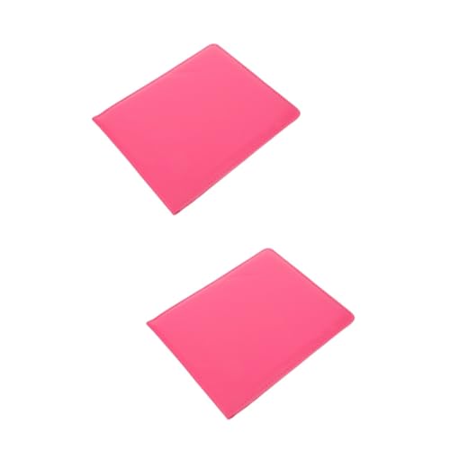 jojofuny 2 Stück Schutz Ärmel Abdeckung Schützend Buskartenhüllen Minimalistisch Schlüssel Hüllen Für Behindertenausweise Hüllen Für Bankkartenhalter Hüllen Für Buskarten Mit PVC Rosy von jojofuny