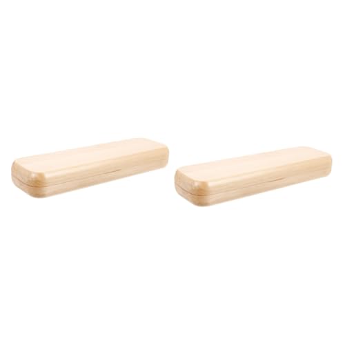 jojofuny 2 Stück Stiftebehälter mit Fall groß Schlüssel Veranstalter Weiß Etui leerer Stift-Organizer Stiftbehälter Tragbarer Stift-Organizer Bleistiftspender für das Klassenzimmer Ahorn von jojofuny