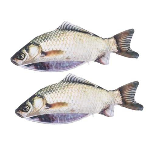 jojofuny Jungen Mädchen Schultasche Fisch Federmäppchen Kreative Schreibwarentasche Lustige Simulation Fischförmiger Stifthalter von jojofuny