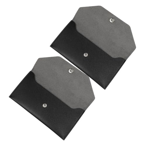 jojofuny 2 Stück Teiliges Cash Envelope Wallet aus Langlebigem Pu-Leder Wiederverwendbare Geldbörse mit Verschluss Sicherer Geldbeutel für Damen als Budgetorganizer für Geburtstage von jojofuny