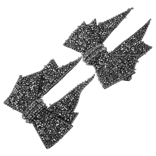 jojofuny 2 Stück Teiliges Strass-schuh-charms mit Eleganter Schleife Funkelnde DIY Schuhdekoration für Damen Langlebige Klebende Bowknot Schmuckverzierung für High Heels Flats Hochzeit und von jojofuny