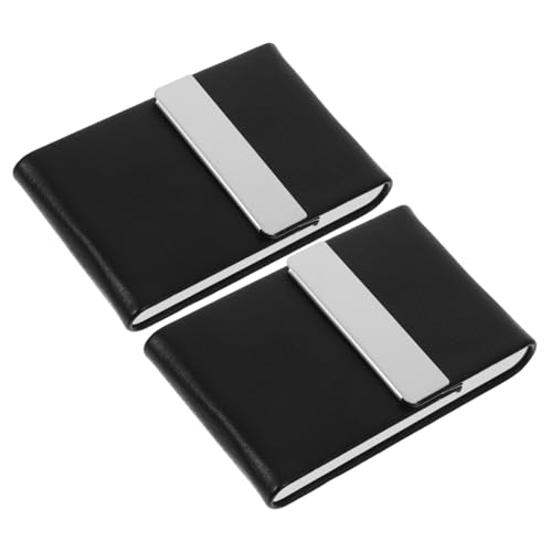 jojofuny Visitenkartenetui Aus Leder Für Herren Kartenhalter Aus Metall Magnetverschluss Stilvoll Und Funktional Für Büro Und Geschäftstreffen von jojofuny