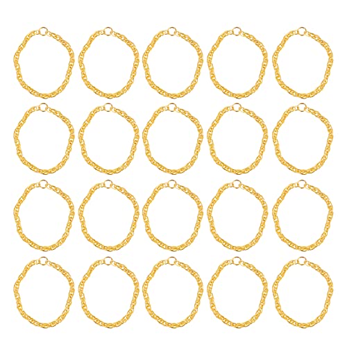 jojofuny 25st Mini-goldkette Halskette Spielzeuge Mini-puppenkette Dress-game-accessoire Puppe Goldkette Anziehzubehör Puppenhalsschmuck Sonnenbrille Kind Spielzeugkette Legierung von jojofuny