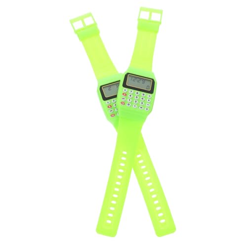 jojofuny 2St kinderuhren Armbanduhr Kinder Uhr mit Taschenrechner LCD-Bildschirm-Rechner für Kinder Digitaluhr Herrenuhren Taschenrechner Armbanduhr Taschenrechner für Kinder Anzahl Fall von jojofuny