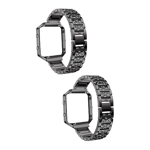 jojofuny 2st Armband Mit Uhrenrahmen Armreifen Für Damenuhren Uhrenarmbänder Diamant Hand Uhrenarmbänder Für Damen Uhrenarmband Uhren Ersatzbänder Uhr Mit Armband Fräulein Zubehör von jojofuny