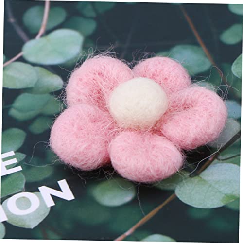 jojofuny 3 Stück Bunte Filzkugeln Wollfilz für DIY Basteln Blüten Blumen Haarschmuck Zubehör in Vielseitig für Handarbeiten und Nadel Filzen Geeignet von jojofuny