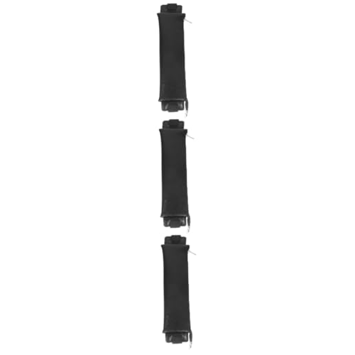jojofuny 3 Stück Federmäppchen Schreibwarenbeutel Tasche Bleistifthalter Für Notizbuch Bleistift Mit Großer Kapazität Stifthalter Mit Gummiband Beutelhalter Black Pu von jojofuny