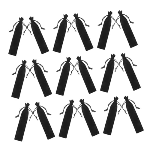 jojofuny 30 Stück Fusselfreie Stiftebeutel Mit Kordelzug: Tragbare Federmäppchen Für Schule, Büro Und Verpackung – Stiftehalter Für Damen Und Herren von jojofuny