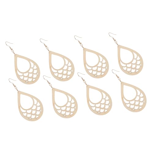 jojofuny 4 Paare Geometrische Holzohrringe Natürliche Farbgebung Elegantes Design für Diy Projekte für zu Besonderen Anlässen jojofuny 4 Paare Geometrische Holzohrringe Natürliche Farbgebung Elegantes Design für Diy Projekte für zu Besonderen Anlässen von jojofuny