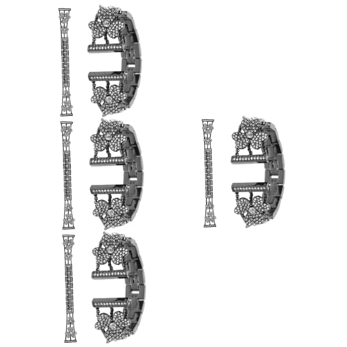 jojofuny 4 Stück -Armband Bling-Uhr für Frauen Metallband Armbandbänder Teil ansehen betrachten austauschbares Armband zartes Armband ich schaue schmücken Komponente Gurt Anschauen von jojofuny
