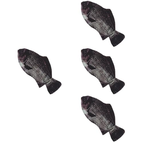 jojofuny 4 Stück Fischförmiges Federmäppchen Kreative Stiftetasche für Studenten Langlebig und Leicht zu Reinigen für Aufbewahrung von Stiften und Kosmetik Design für Unterwegs von jojofuny
