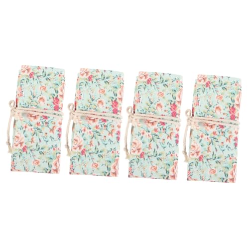 jojofuny 4 Teiliger Roll Bleistift Organizer Kleine Bleistifttasche Dekorativer Stiftträger Federmäppchen Kleine Ästhetische Stifttasche Bleistift Aufbewahrungstasche von jojofuny