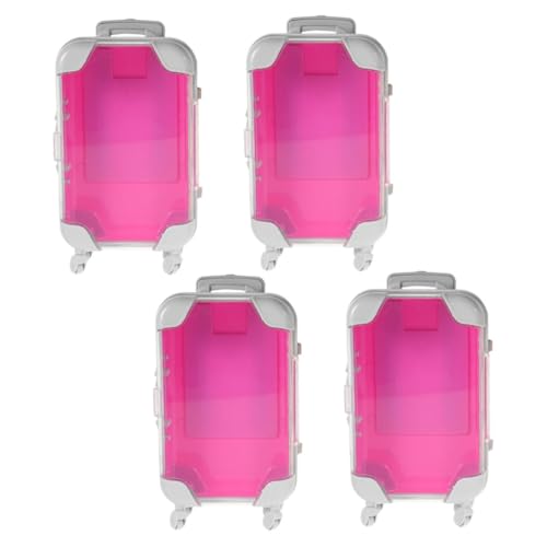 jojofuny 4stücke Teiliges Mini Trolley Koffer Für Makeup Und Wimpern Organizer Für Kosmetik Und Reiseutensilien Und Kompakt Für Unterwegs von jojofuny