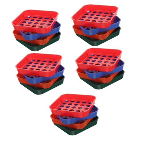 jojofuny 5 Sätze Münzsortierfach Münzsortierer Sorter Für Werkzeug Münz-Organizer-tabletts Münzorganisatoren Münzsortierschale Wiederverwendbar Münzsortierplatten Plastik 4 Stück * 5 von jojofuny