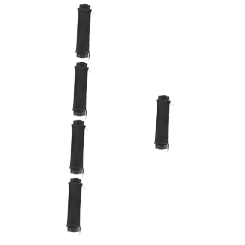 jojofuny 5 Stück Federmäppchen Schreibwarenbeutel Bleistifthalter für Notizbuch Notebook-Stifttasche Notebook-Stifthaltertasche PU-Stiftetui Tagebuch-Stifttasche Black von jojofuny