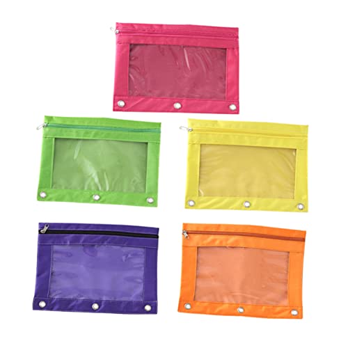 jojofuny 5 Stück Mäppchen Dateibeutel Reißverschlusstasche Briefpapierbeutel von jojofuny