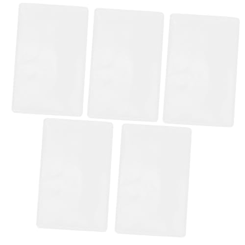 jojofuny 5stücke Transparente Kartenhüllen Aus Hartplastik Für Ausweise Kreditkarten Visitenkarten Ultradünn Für Brieftasche Und Tasche von jojofuny