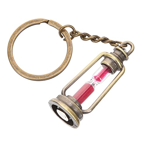 jojofuny 5 StüCk Sanduhr SchlüSselanhäNger, Kreative Metall SchlüSselanhäNger, Vintage Design, Romantisches Geschenk FüR Paare, Rosy, 10cm von jojofuny