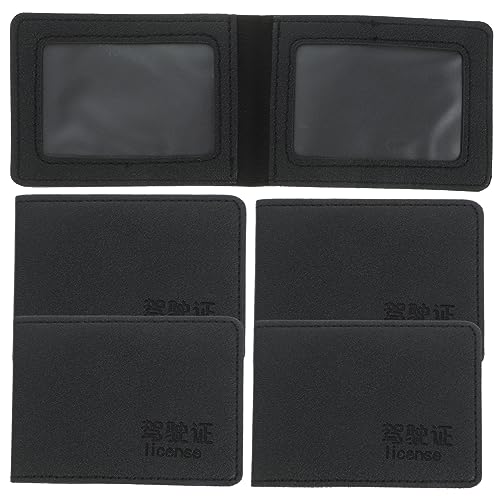 jojofuny 5 Stück Teiliges Kreditkarten und PU Halter für Fahrzeugscheine Id Karten und Kreditkarten Faltbares Design für Männer und Frauen von jojofuny