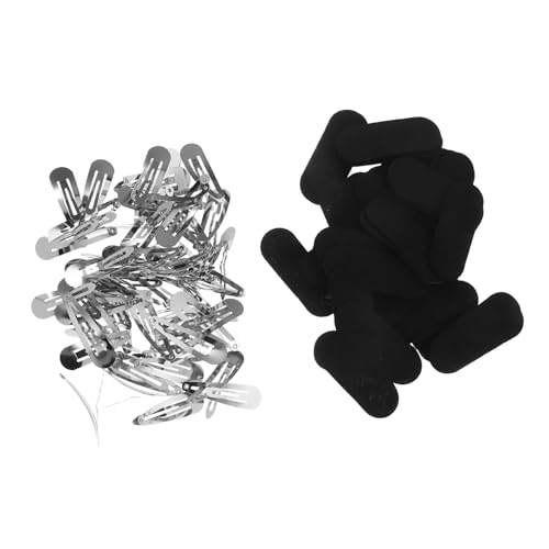 jojofuny 50 Sätze Teardrop Metal Haarspangen mit Filzpolster Biegung Flache Snap Clips für Frauen und Mädchen rutschfest Langlebig Modisch für DIY Haarstyling und Haarschmuck von jojofuny