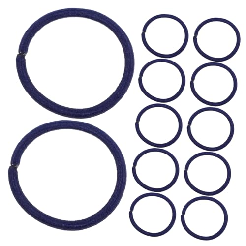jojofuny 50 Stück Elastische Haargummis aus Nylon ohne Metall Navyblaue Haarbänder für Mädchen und Frauen Robustes Pferdeschwanz Halter für Haartypen Geeignet für Sport und Flechtfrisuren von jojofuny