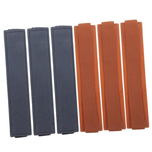 jojofuny 6 Stück Kondensatorstifthülle Stift Aufbewahrungshülle groß Stifthalter für den Schreibtisch Ärmel federmäppchen Buch Bleistifthalter Stiftetui mit elastischem Band Leder von jojofuny