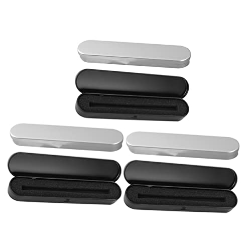 jojofuny 6stücke Metall-federmäppchen Mit Schwamm-Liner Rechteckiger Stiftbox Für Stifte Bleistifte Marker Und Buntstifte Kompakt Und Langlebig Für Schule Und Transport von jojofuny