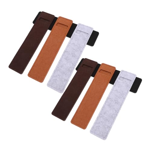 jojofuny 8 Stück Federmäppchen Schreibwarenbeutel geschenktasche Kugelschreiber etui Stiftebox Filzbeutel Stifthalter Beutel Buch Stifthalter Stiftschlaufenhalter Ordner-Stifthalter gefühlt von jojofuny