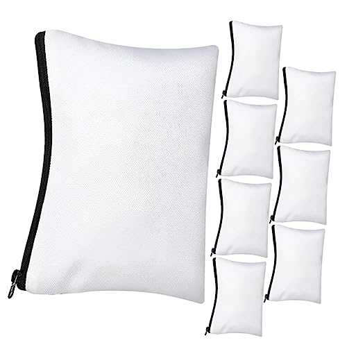 jojofuny 8sätze Federmäppchen Reißverschluss Aus Segeltuch DIY Sublimations-Taschen Für Make-up Kosmetik Und Reiseaccessoires Organizer-Tasche Für Kleine Gegenstände von jojofuny