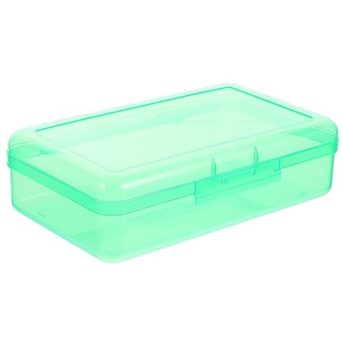 jojofuny Aufbewahrungsbehälter Für Bleistifte Groß Klares Federmäppchen Lagerung Federmäppchen Für Schreibwaren Bleistift-aufbewahrungs-Organizer Fall Ästhetisch Container Green Plastik von jojofuny