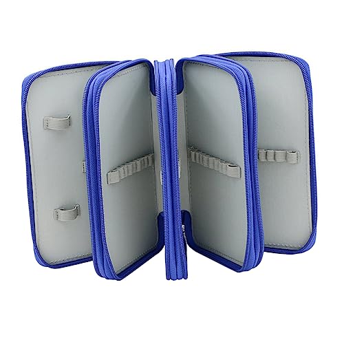 jojofuny 72löcher Slots Bleistiftetui Blau Lagiger Organizer Für Künstler Schüler Und Bürobedarf Mit Zusätzlichem Platz Für Radierer Und Langlebiger von jojofuny