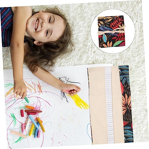 jojofuny Canvas Federmäppchen Roll Up Bleistifttasche mit Großem Fassungsvermögen und Mehreren Fächern Cartoon Stiftemäppchen für Praktischer Pen Organizer und Aufbewahrungstasche für von jojofuny