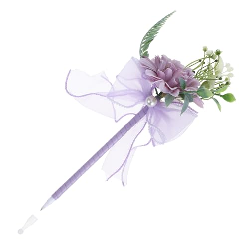 jojofuny Dekorativer Kugelschreiber Mit Künstlichem Blumenstrauß Langanhaltender Schreibstift Mit Realistischem Blumenbouquet Für Zuhause Geschenk Für Frauen Für Muttertag von jojofuny