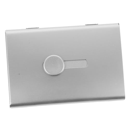 jojofuny Bürozubehör Visitenkartenhalter Aus Aluminiumlegierung Herausziehbarer Visitenkartenhalter Visitenkarten-Organizer Für Schreibtische von jojofuny