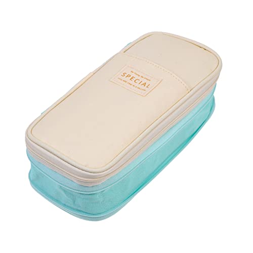 jojofuny Großer Kosmetik Organizer und Federmäppchen Multifunktionale Tragetasche mit Reißverschluss für Schule und Reisen aus Hochwertigem Waschbarem Material Sanftem von jojofuny