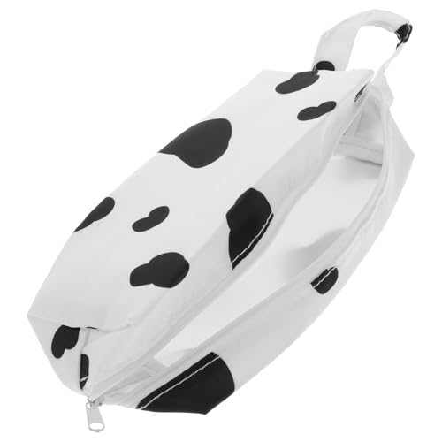 jojofuny Kuh Federmäppchen Großes Nylon Stifte Organizer mit Griff für Schule und Reisen Praktische Aufbewahrungstasche für Schreibwaren und Kosmetik von jojofuny