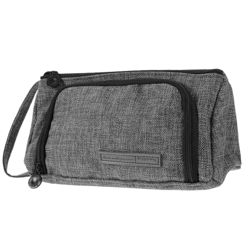 jojofuny Großes Federmäppchen Canvas mit Reißverschluss Große Kapazität Stiftetui Handliches Mäppchen für Schule Büro Langlebig Vielseitig als Reise oder Kosmetiktasche Geeignet von jojofuny